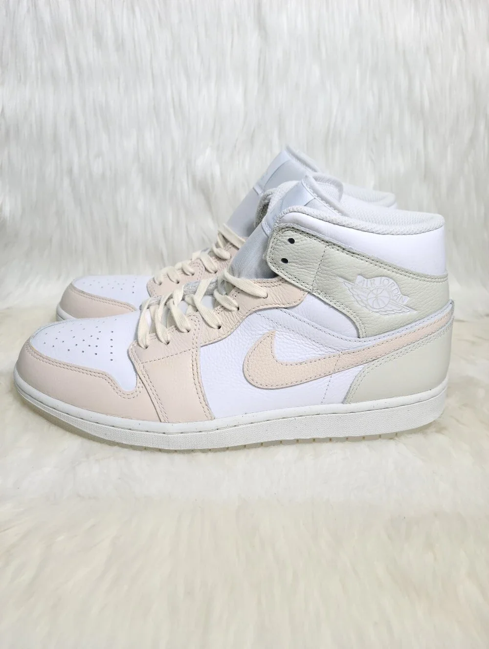 Nike Air Jordan 1 Mid SE White Sea Glass Pink Men 10 NEW